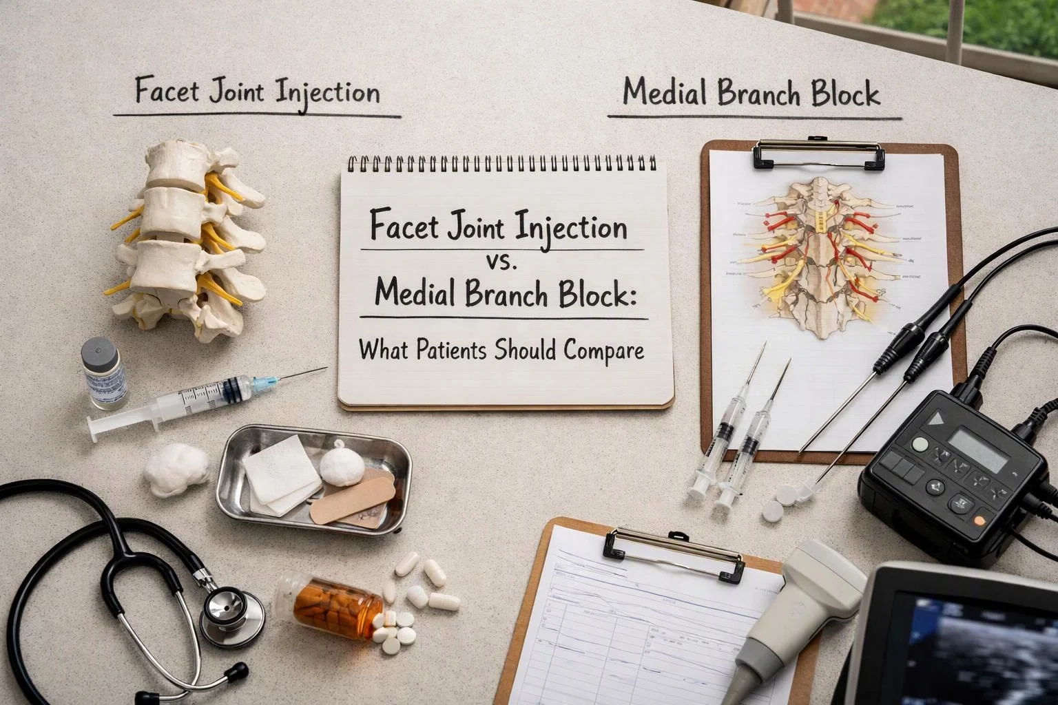 Facet Joint Injection vs. Medial Branch Block: What Patients Should Compare