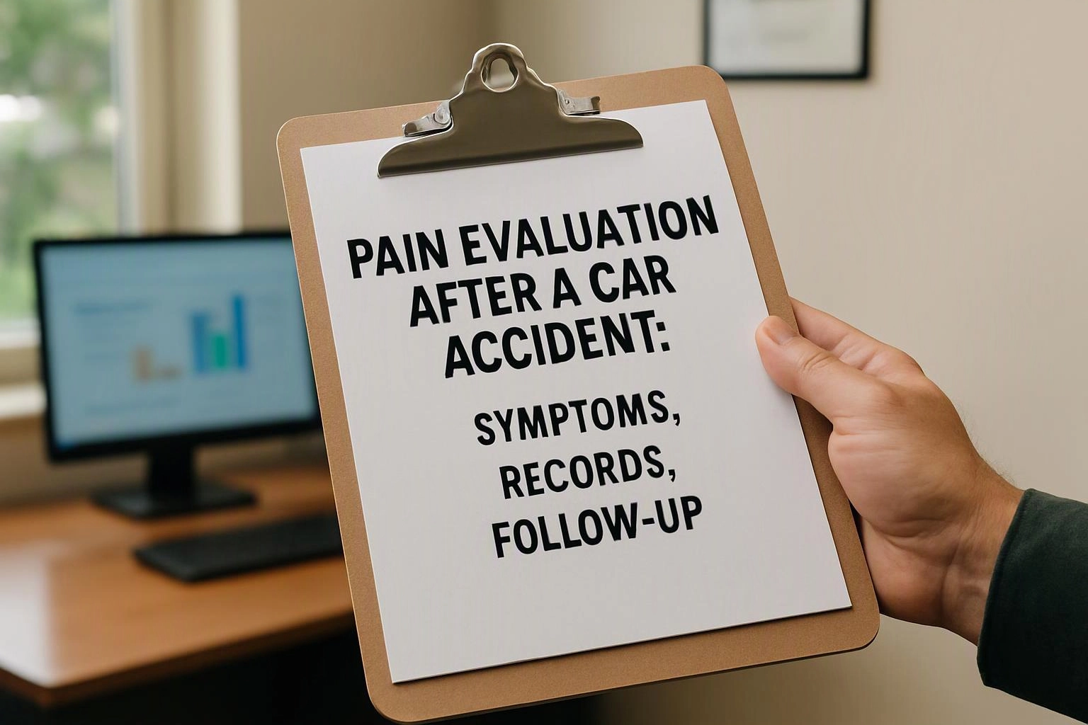Pain Evaluation After a Car Accident: Symptoms, Records, and Follow-Up